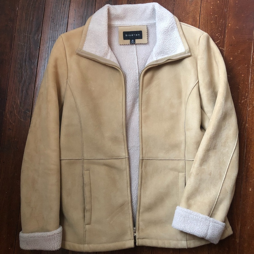 Braetan Faux Fur Lined Suede Jacket